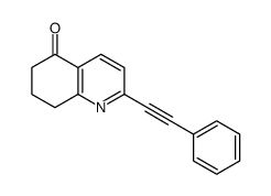 2-(Phenylethynyl)-7,8-dihydroquinolin-5(6H)-one结构式