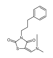 2,4-Thiazolidinedione, 5-[(dimethylamino)methylene]-3-(3-phenylpropyl)结构式