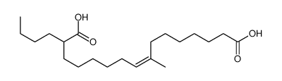 2-butyl-9-methylhexadec-8-enedioic acid Structure