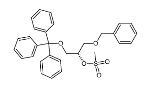 (S)-1-O-benzyl-2-O-mesyl-3-O-tritylglycerol Structure