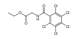 N-(Pentachlorobenzoyl)glicine ethyl ester结构式