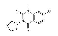 7-chloro-1-methyl-3-pyrrolidin-1-ylquinazoline-2,4-dione结构式