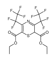 diethyl 3,5-bis(pentafluoroethyl)-2H-1,4-thiazine-2,6-dicarboxylate Structure