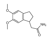 2-(5,6-dimethoxy-2,3-dihydro-1H-inden-1-yl)acetamide Structure