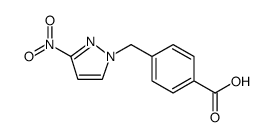 4-(3-NITRO-PYRAZOL-1-YLMETHYL)-BENZOIC ACID结构式