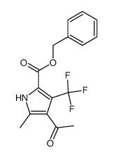 Benzyl 4-acetyl-5-methyl-3-trifluoromethylpyrrole-2-carboxylate Structure