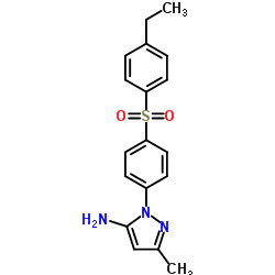 1-{4-[(4-Ethylphenyl)sulfonyl]phenyl}-3-methyl-1H-pyrazol-5-amine Structure