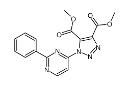1-(2-Phenyl-pyrimidin-4-yl)-1H-[1,2,3]triazole-4,5-dicarboxylic acid dimethyl ester Structure