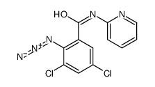 2-azido-3,5-dichloro-N-pyridin-2-ylbenzamide结构式