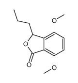 4,7-dimethoxy-3-propyl-3H-2-benzofuran-1-one结构式