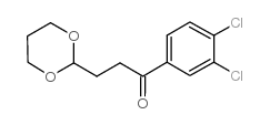 3',4'-DICHLORO-3-(1,3-DIOXAN-2-YL)-PROPIOPHENONE结构式