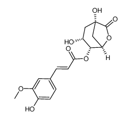 4-feruloylquinic acid lactone Structure