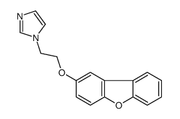 1-(2-dibenzofuran-2-yloxyethyl)imidazole Structure