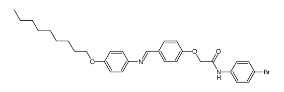 N-(4-Bromo-phenyl)-2-(4-{[(E)-4-nonyloxy-phenylimino]-methyl}-phenoxy)-acetamide Structure
