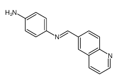 4-(quinolin-6-ylmethylideneamino)aniline Structure