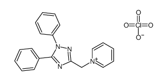 1-[(1,5-diphenyl-1,2,4-triazol-3-yl)methyl]pyridin-1-ium,perchlorate Structure