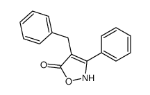 4-benzyl-3-phenyl-2H-1,2-oxazol-5-one结构式