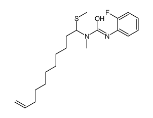 3-(2-fluorophenyl)-1-methyl-1-(1-methylsulfanylundec-10-enyl)urea Structure