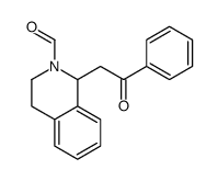 1-phenacyl-3,4-dihydro-1H-isoquinoline-2-carbaldehyde结构式