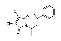 3,4-dichloro-1-(4-methyl-4-phenylpentan-2-yl)pyrrole-2,5-dione结构式