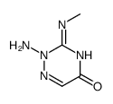 1,2,4-Triazin-5(2H)-one,2-amino-3-(methylamino)-(9CI) Structure