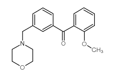 2-METHOXY-3'-MORPHOLINOMETHYL BENZOPHENONE structure