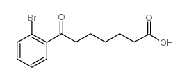 7-(2-bromophenyl)-7-oxoheptanoic acid structure