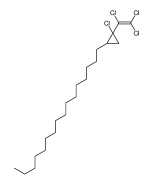 1-chloro-2-hexadecyl-1-(1,2,2-trichloroethenyl)cyclopropane结构式