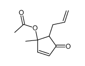 3-acetoxy-2-allyl-3-methyl-4-cyclopentenone Structure