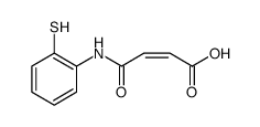 2-Butenoic acid, 4-[(2-mercaptophenyl)amino]-4-oxo-, (Z) Structure