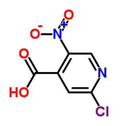 2-氯-5-硝基吡啶-4-甲酸;2-氯-5-硝基异烟酸结构式
