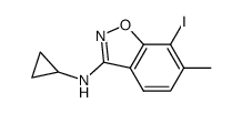 N-cyclopropyl-7-iodo-6-methylbenzo[d]isoxazol-3-amine结构式