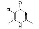 3-chloro-2,6-dimethyl-4(1H)-pyridinone结构式