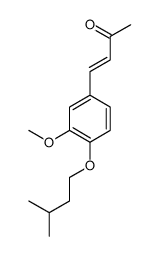4-[3-methoxy-4-(3-methylbutoxy)phenyl]but-3-en-2-one结构式