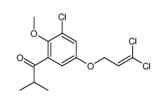 1-[3-chloro-5-(3,3-dichloro-allyloxy)-2-methoxyphenyl]-2-methylpropan-1-one结构式