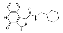 N-(cyclohexylmethyl)-4-oxo-4,5-dihydro-3H-pyrrolo[2,3-c]quinoline-1-carboxamide Structure