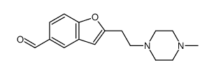 2-[2-(4-methylpiperazin-1-yl)ethyl]-1-benzofuran-5-carbaldehyde结构式