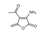 2(5H)-Furanone,4-acetyl-3-amino-5-methylene-结构式
