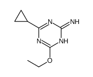 4-cyclopropyl-6-ethoxy-1,3,5-triazin-2-amine结构式