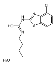 1-butyl-3-(4-chloro-1,3-benzothiazol-2-yl)urea,hydrate结构式