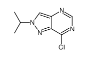 7-chloro-2-propan-2-ylpyrazolo[4,3-d]pyrimidine结构式