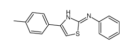 4-(4-methylphenyl)-N-phenyl-1,3-thiazol-2-amine结构式