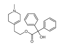 2-(1-methyl-3,6-dihydro-2H-pyridin-4-yl)ethyl 2-hydroxy-2,2-diphenylacetate结构式