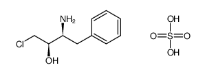 (2R,3S)-3-amino-1-chloro-2-hydroxy-4-phenylbutane sulfate结构式