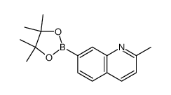 2-methyl-7-(4,4,5,5-tetramethyl-1,3,2-dioxaborolan-2-yl)quinoline结构式