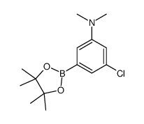 3-chloro-N,N-dimethyl-5-(4,4,5,5-tetramethyl-1,3,2-dioxaborolan-2-yl)aniline Structure