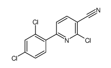 2-Chloro-6-(2,4-dichlorophenyl)nicotinonitrile Structure