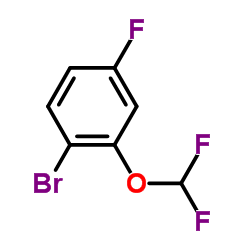 1-溴-2-(二氟甲氧基)-4-氟苯结构式
