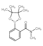 N,N-二甲基-2-(4,4,5,5-四甲基-1,3,2-二氧硼杂环戊烷-2-基)苯甲酰胺结构式
