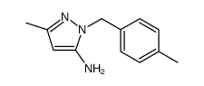 1H-Pyrazol-5-amine, 3-methyl-1-[(4-methylphenyl)methyl] Structure